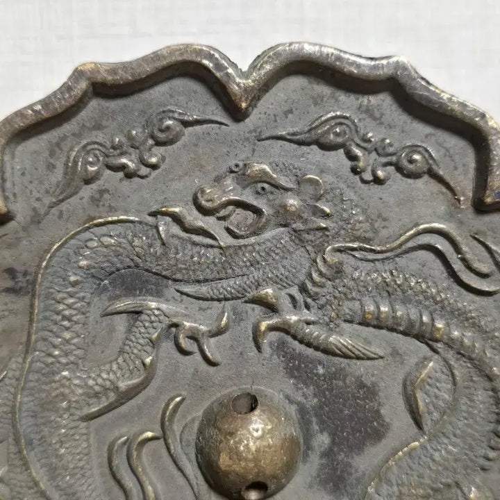 [BUNJANG] Ancient Bronze Dragon Mirror / 고미술 청동 용문양 동경