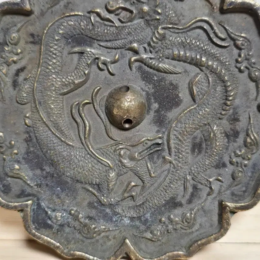 [BUNJANG] Ancient Bronze Dragon Mirror / 고미술 청동 용문양 동경