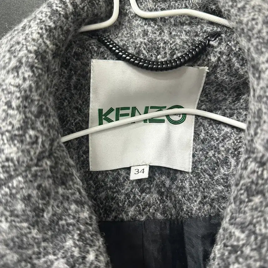 [BUNJANG] KENZO Grey Wool Coat / KENZO 겐조 회색 모직 코트