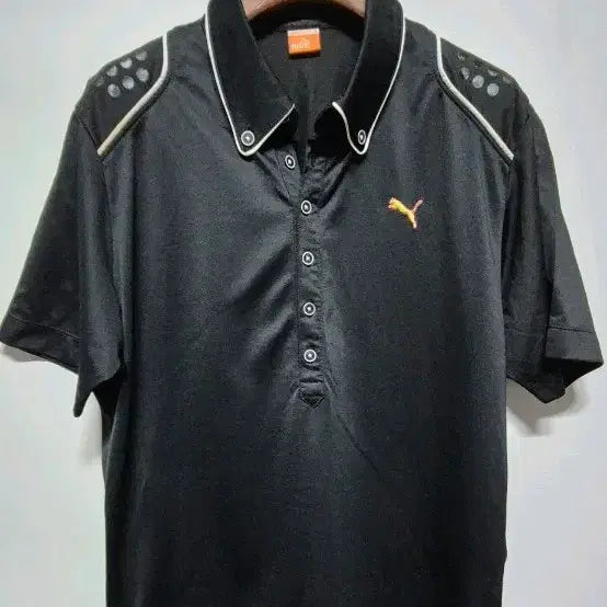 [BUNJANG] Puma Black Short Sleeve Polo Shirt / 푸마 블랙 반팔 카라티 95