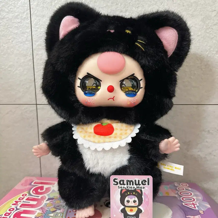 [BUNJANG] Babythree Custom 400% "Kkamgo" Cat Figure / 베이비쓰리 커스텀 400% 고양이 깜고