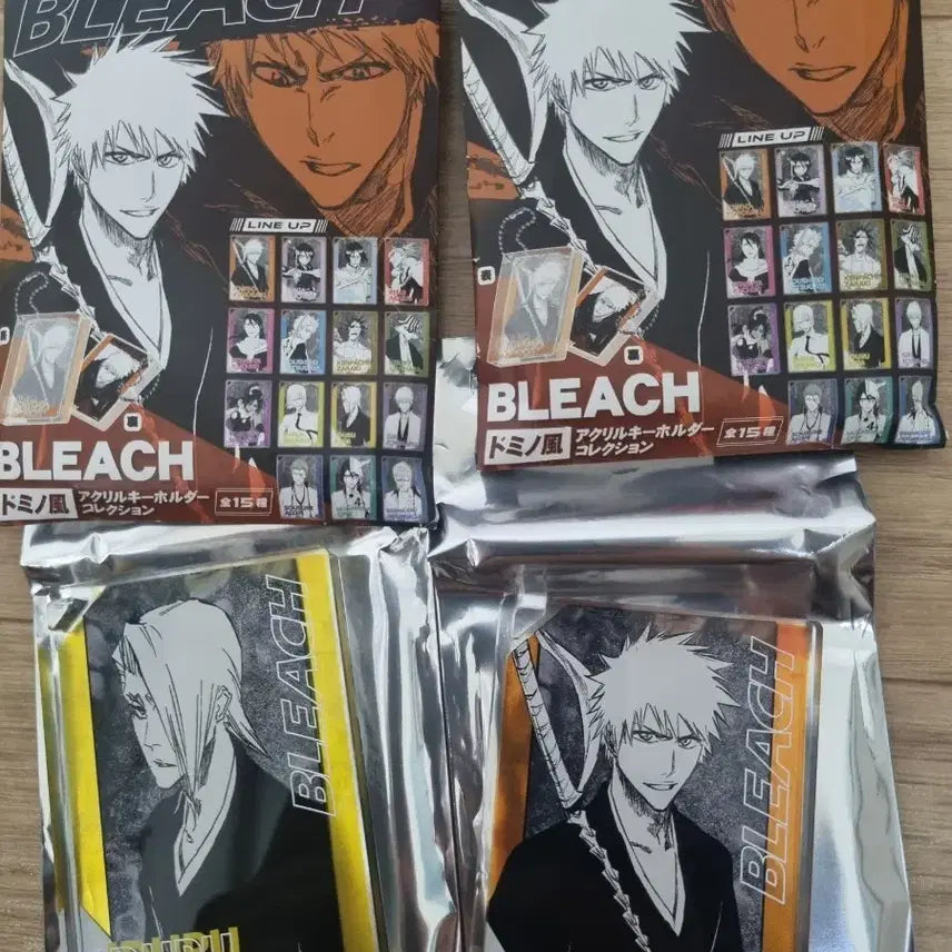 [BUNJANG] Bleach Jump Shop Domino Style Acrylic Keychain Ichigo Kira Bundle Set / 블리치 점프샵 도미노풍 아크릴 키홀더 이치고 키라 일괄