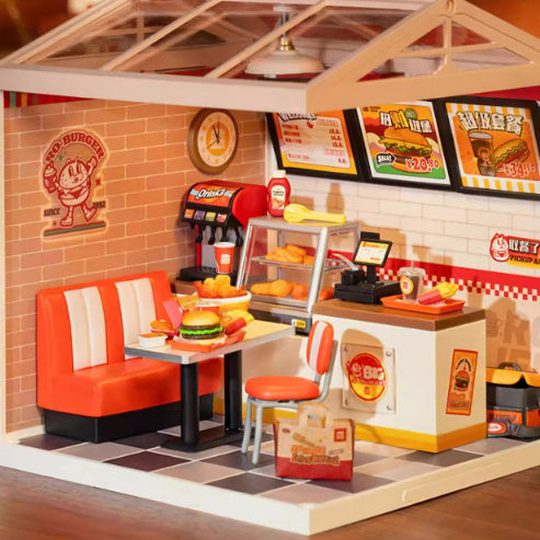 [BUNJANG] Rolife Hamburger Shop Miniature House Kit (Sealed) / DIY 미니어처 하우스 로라이프 햄버거 가게 미개봉 처분합니다