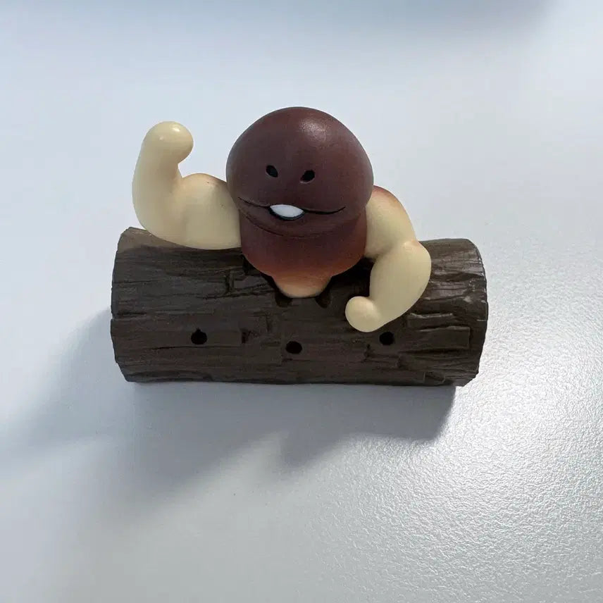 [BUNJANG] Vintage Nameko Mushroom Wooden Figure Set / 일괄) 고전 나메코 버섯 나무 피규어 세트
