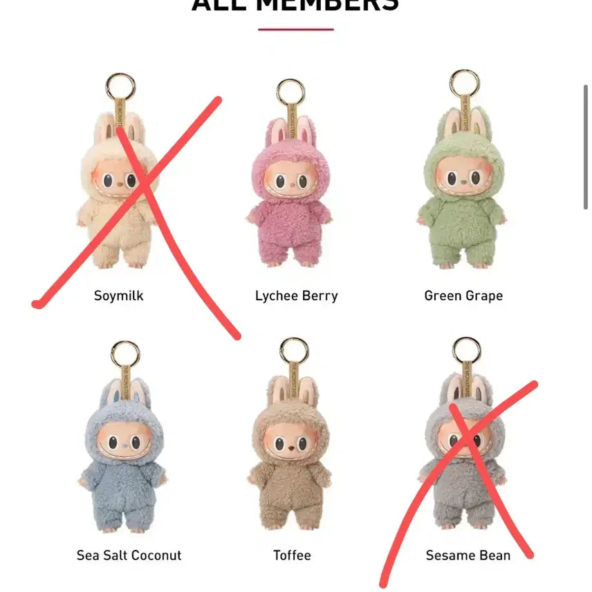 [BUNJANG] Pop Mart Labubu Tasty Macaron Face Doll Series Plush Keychain / 팝마트 라부부 테이스티 마카롱 페이스 인형 시리즈 하나에 24,000원
