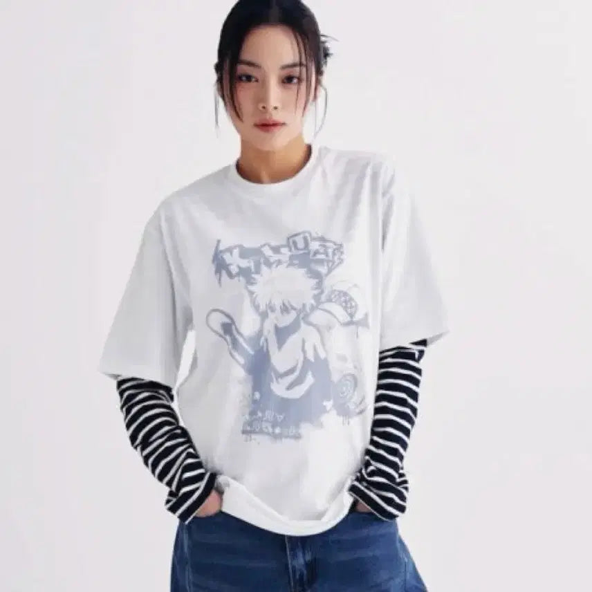 [BUNJANG] Hunter x Hunter SPAO Killua T-Shirt M / 헌터x헌터 스파오 키르아 반팔 티셔츠 M