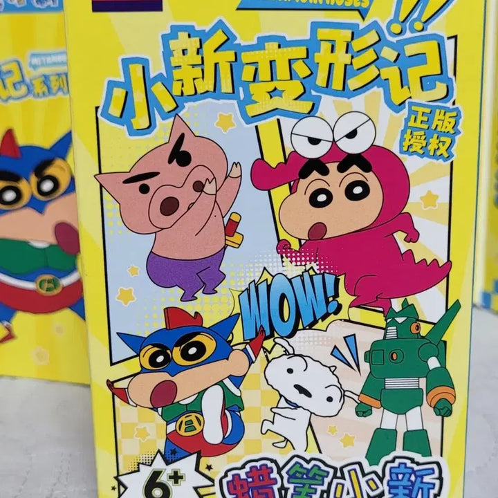 [BUNJANG] Balody Crayon Shin-chan Transformation Robot Building Blocks Set (6 Types, Sealed) / BALODY 짱구 변신 로봇 블록 피규어 6종(미개봉새상품)