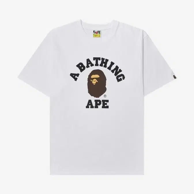 [BUNJANG] BAPE College Short Sleeve T-Shirt / 베이프  반팔 티셔츠