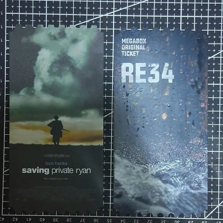 [BUNJANG] Megabox Original Ticket Saving Private Ryan + RE34 / 메가박스 오리지널 티켓 (라이언 일병 구하기+RE34)