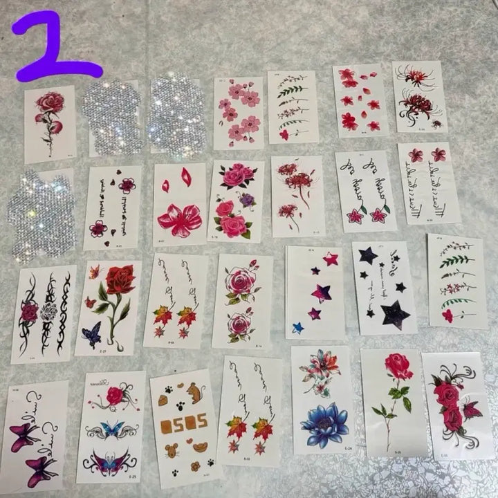 [BUNJANG] Assorted Tattoo Sticker Mix / 타투 스티커 믹스 장당 600원 (엄청많음)
