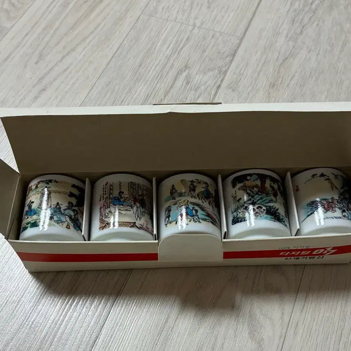 [BUNJANG] Shinsegi Telecom Digital 017 Ceramic Sake Cups (Set of 2) / 신세기통신 디지털 017 도자기 술잔