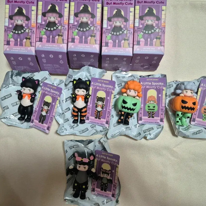 [BUNJANG] Pop Mart Satry Lory Halloween Series Limited Edition 5 Types Figure Set / 팝마트 사티로리 할로윈 시리즈 한정판 피규어 5종