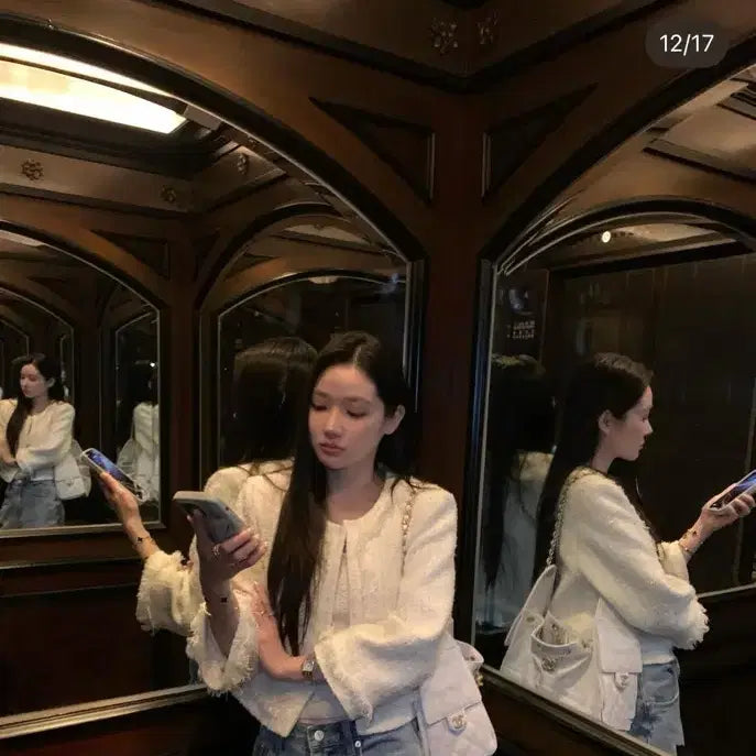 [BUNJANG] Objetest Spin Tweed Jacket / 오브제스트 스핀 트위드자켓