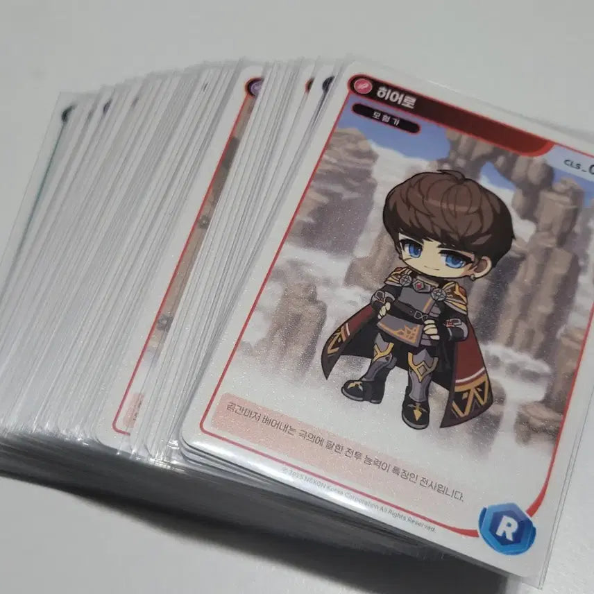 [BUNJANG] MapleStory Collection Card Rare Full Set (47 types, QR unused) / 메이플스토리 컬렉션카드 레어 47종 풀셋 QR미사용