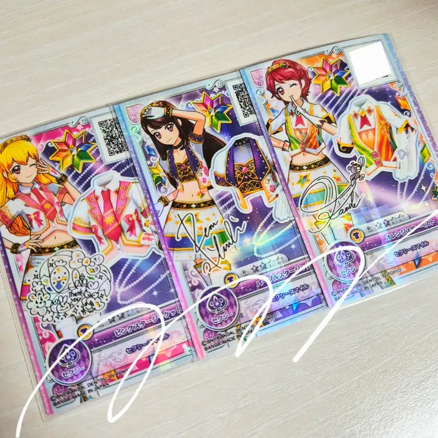 [BUNJANG] Aikatsu On Parade Ichigo, Ran, Kaede Tops Card Set / 31일까지)아이카츠 온퍼레 스타즈 스타아니스 탑스 카드 이치고 란 카에데