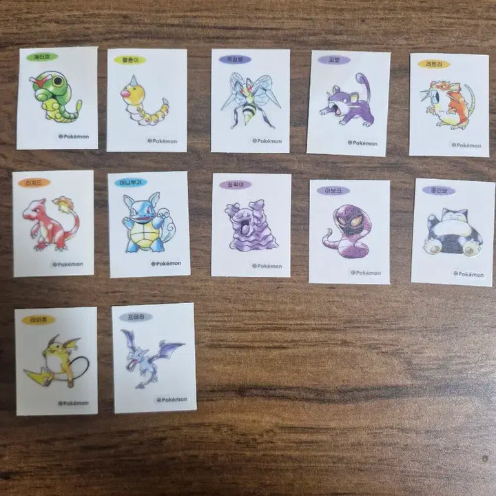 [BUNJANG] Pokemon Stickers Bundle / 포켓몬 띠부씰 일괄