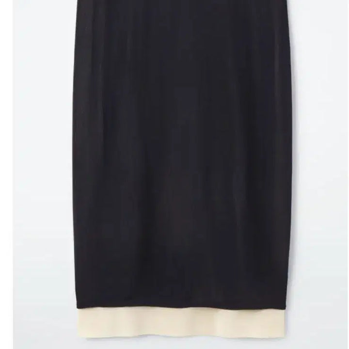 [BUNJANG] COS Layered Knitted Skirt Navy/Cream XS / COS 코스 레이어드 니티드 스커트 (XS)