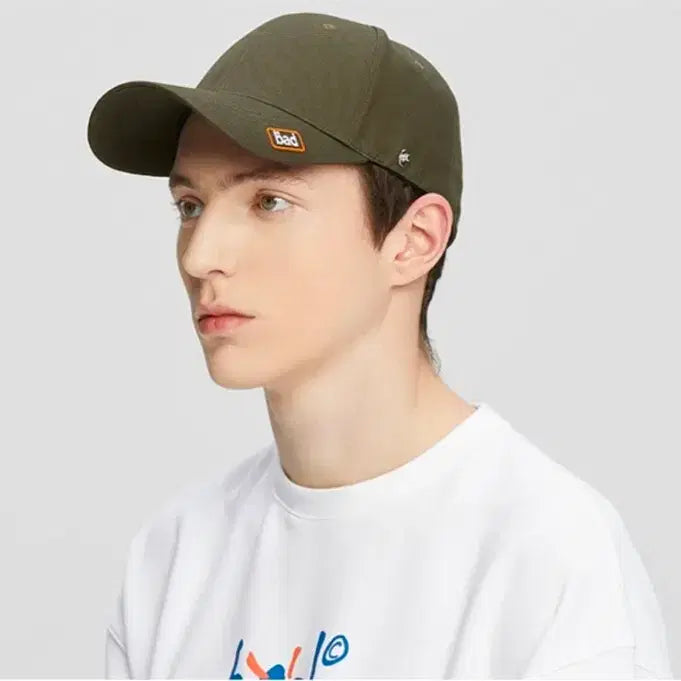 [BUNJANG] Badinbad Plain Logo Cap Khaki (Sealed) / 배드인배드 PLAIN LOGO CAP_KHAKI(미개봉 새상품)