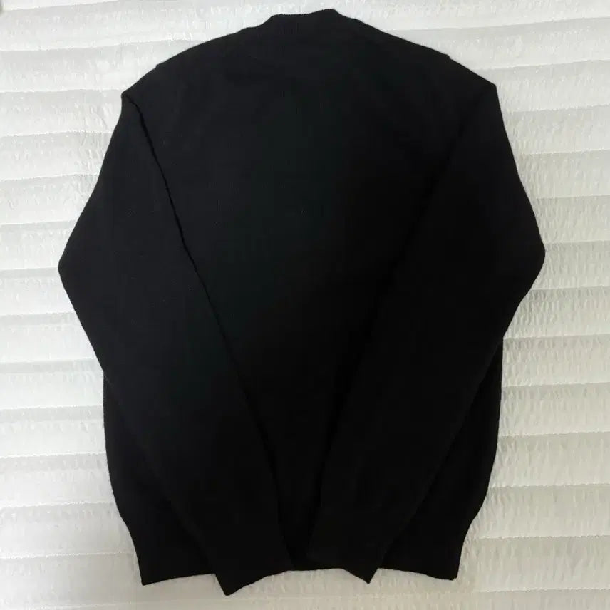 [BUNJANG] Comme des Garçons White Heart Patch Cardigan Black S / (W)꼼데가르송 화이트 하트 와펜 가디건 블랙 s