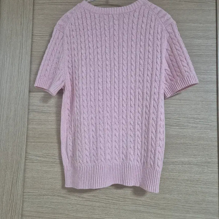 [BUNJANG] Giordano Cable Knit Short Sleeve Sweater / 지오다노 꽈배기 반팔 니트 스웨터