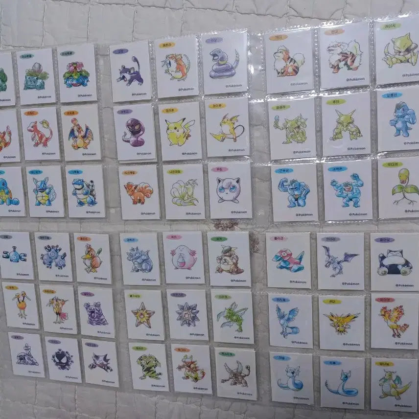 [BUNJANG] Pokemon Artwork Sticker Collection (99 Types) / 포켓몬 아트웍 띠부씰 99종 팝니다