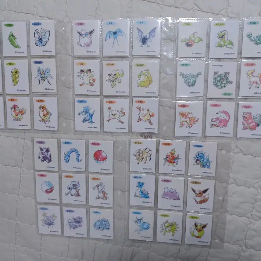 [BUNJANG] Pokemon Artwork Sticker Collection (99 Types) / 포켓몬 아트웍 띠부씰 99종 팝니다