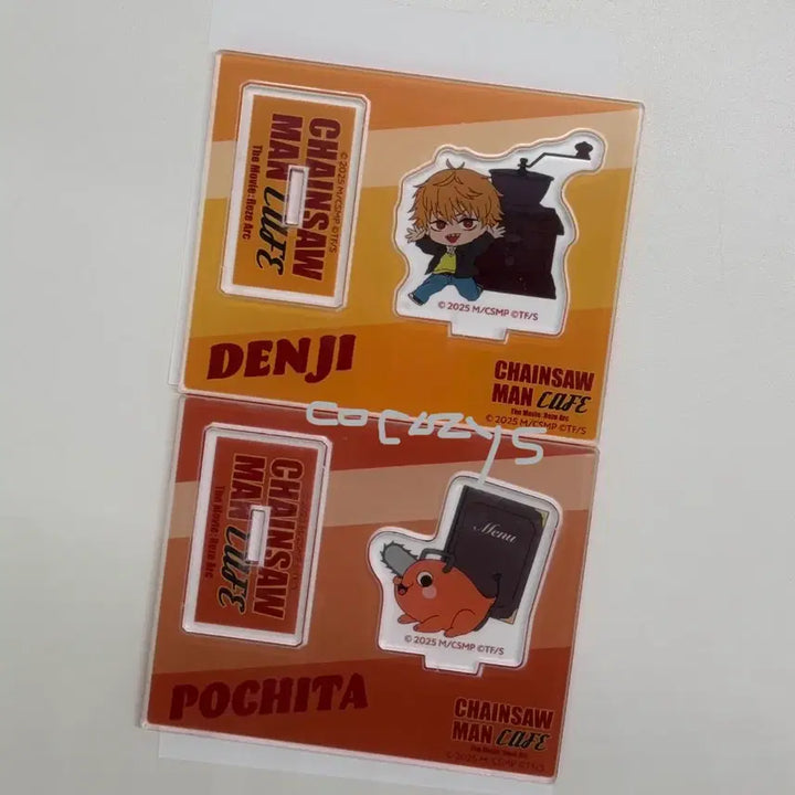 [BUNJANG] Chainsaw Man Denji &amp; Pochita Collaboration Cafe Random SD Acrylic Stand Bundle Set / [일괄] 체인소맨 덴지 포치타 콜라보 카페 랜덤 SD 아크릴 스탠드