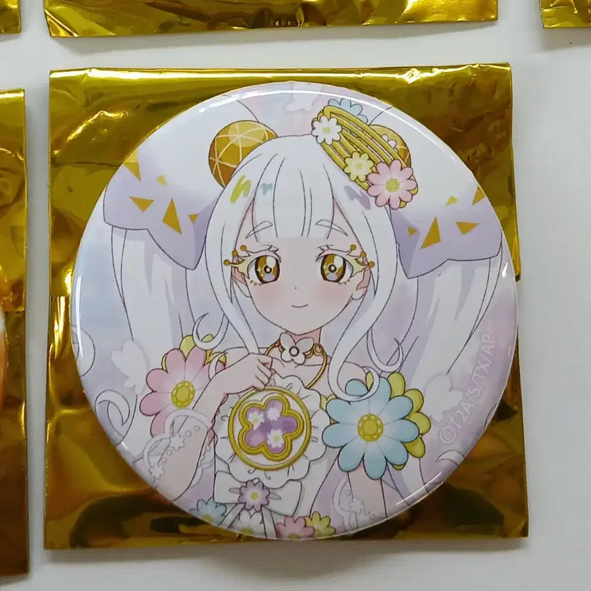 [BUNJANG] Secret Day Pri Pop-up Ring Clover Can Badge / 비밀의 아이프리 팝업 링 클로버 캔뱃지