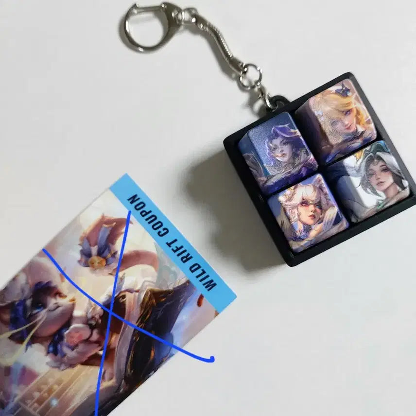 [BUNJANG] Wild Rift Keycap Keyring / 와일드리프트 키캡 키링 판매합니다