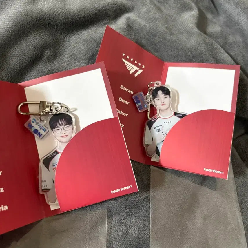 [BUNJANG] T1 Faker + Keria Lucky Draw Keyring / 우리은행 티원 키링 페이커 + 페이즈 T1