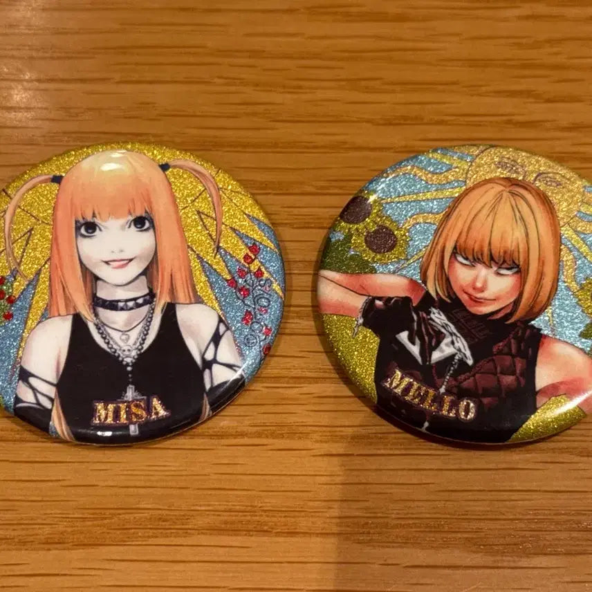 [BUNJANG] Death Note Tarot Card Style Trading Glitter Badge Bundle Set / 데스노트 anique 타로카드풍 트레이딩 글리터 뱃지