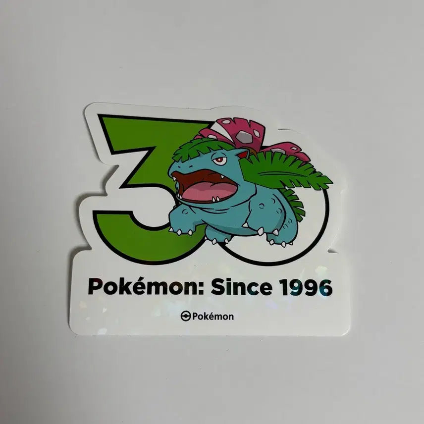 [BUNJANG] Pokemon 30th Anniversary Bulbasaur Logo Sticker Set / 포켓몬 30주년 이상해씨 3종 로고스티커 올리브영