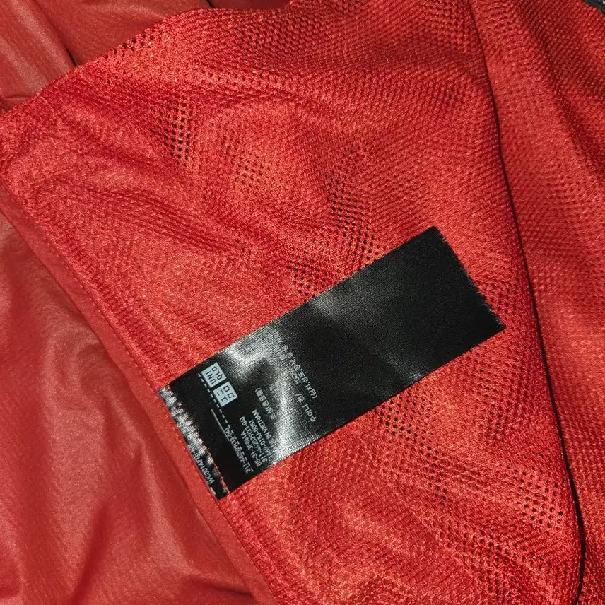 [BUNJANG] Uniqlo Windbreaker Dark Gray/Red XL / 유니클로 바람막이 XL 다크그레이/레드