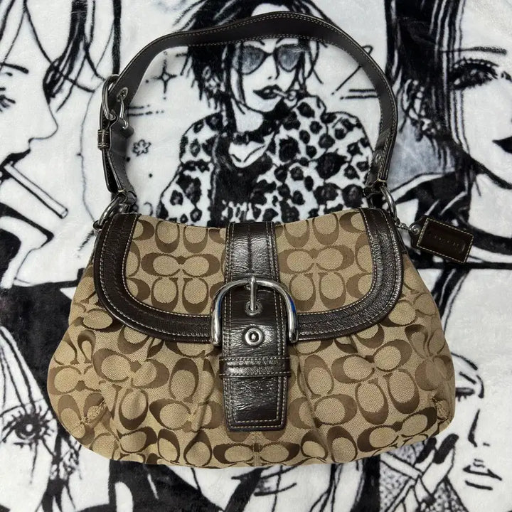 [BUNJANG] Coach Signature Hobo Shoulder Bag / 코치 시그니처 호보백 숄더백