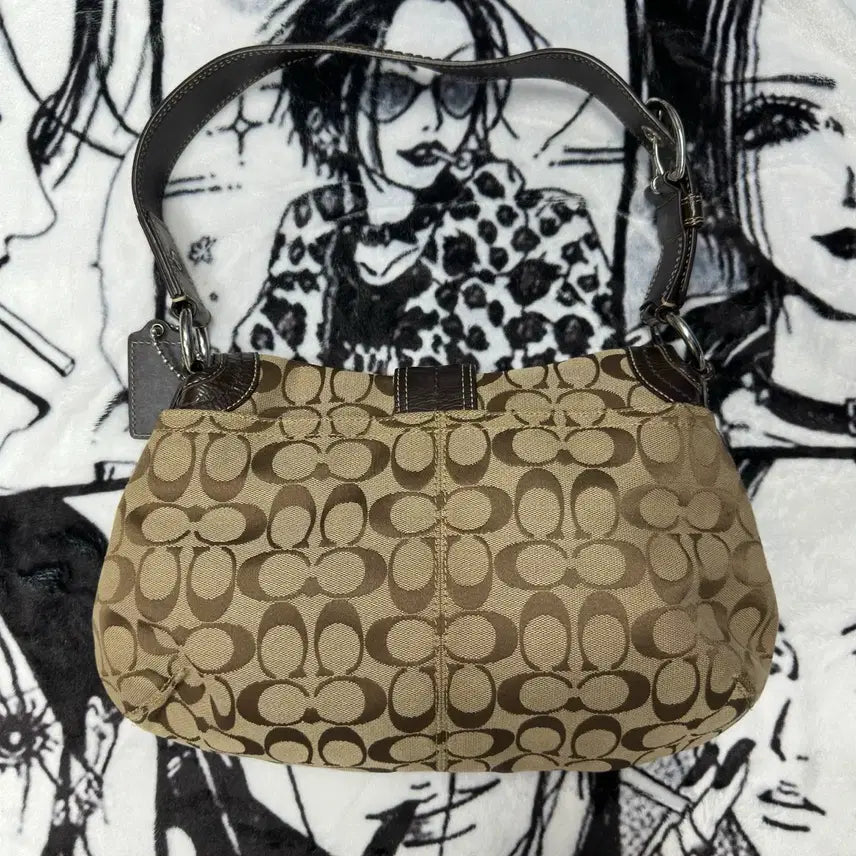 [BUNJANG] Coach Signature Hobo Shoulder Bag / 코치 시그니처 호보백 숄더백