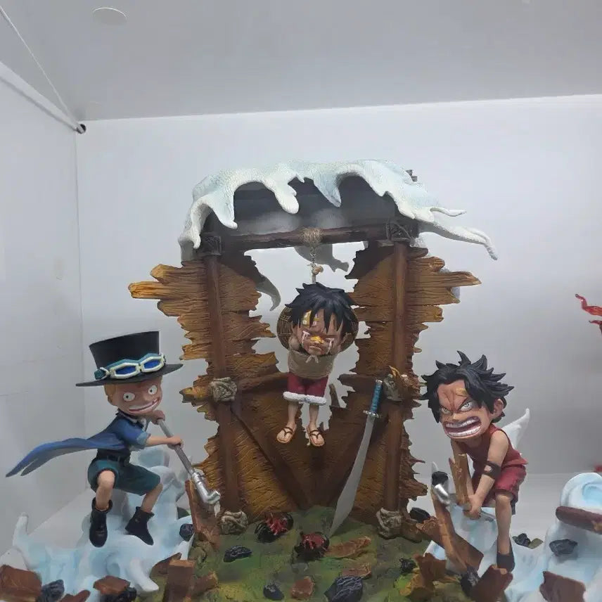 [BUNJANG] HMB Studio One Piece Luffy Sabo Ace Resin Figure - Three Brothers / 원피스 레진 피규어 HMB 스튜디오 루피 사보 에이스 삼형제 팝니다
