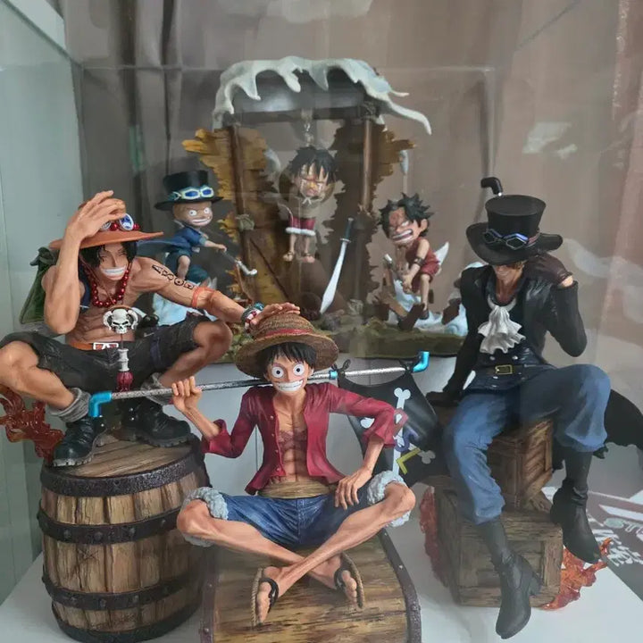 [BUNJANG] HMB Studio One Piece Luffy Sabo Ace Resin Figure - Three Brothers / 원피스 레진 피규어 HMB 스튜디오 루피 사보 에이스 삼형제 팝니다