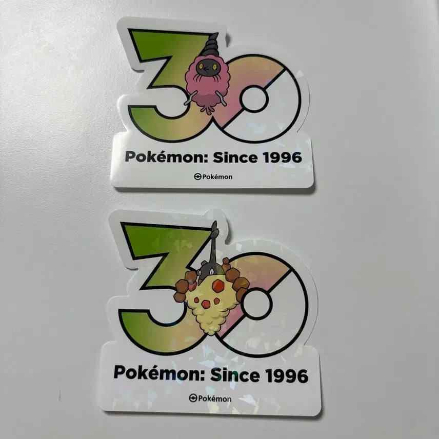 [BUNJANG] Pokemon 30th Anniversary Palpitoad &amp; Seismitoad Logo Sticker (Olive Young Exclusive) / 포켓몬 30주년 도롱충이 도롱마담 로고스티커 올리브영