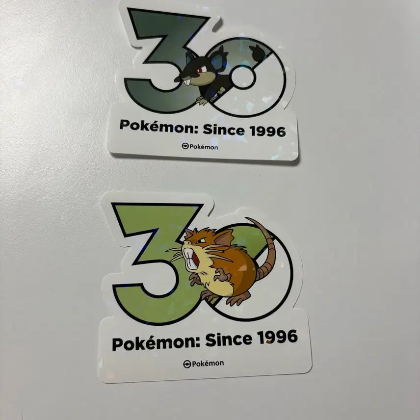 [BUNJANG] Pokemon 30th Anniversary Logosticker - Sneasel &amp; Sentret / 포켓몬 30주년 꼬렛+레트라 로고스티커 올리브영