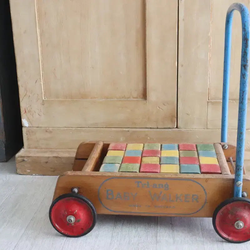 [BUNJANG] Vintage British Toy Block Cart / 영국빈티지 토이 블럭 카트