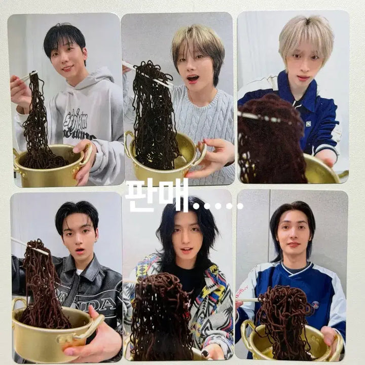[BUNJANG] Xdinary Heroes Lucky Draw Jjaparatti Photocard Set / 엑디즈 헬로라이브 특전 짜파게티 포카 6장세트