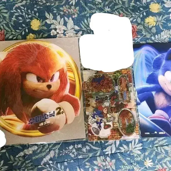 [BUNJANG] Sonic the Hedgehog Knuckles Acrylic Stand, Keychain, Art Card Bundle Set / 6/12반택포)소닉 소닉더헤지혹 너클즈 아크릴 스탠드 키링 아트카드 일괄