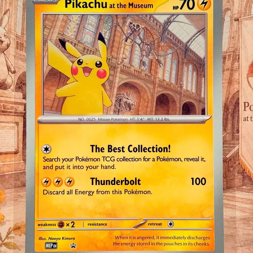 [BUNJANG] Pikachu Jumbo Card Custom Frame / 런던 박물관 피카츄 점보카드 커스텀액자