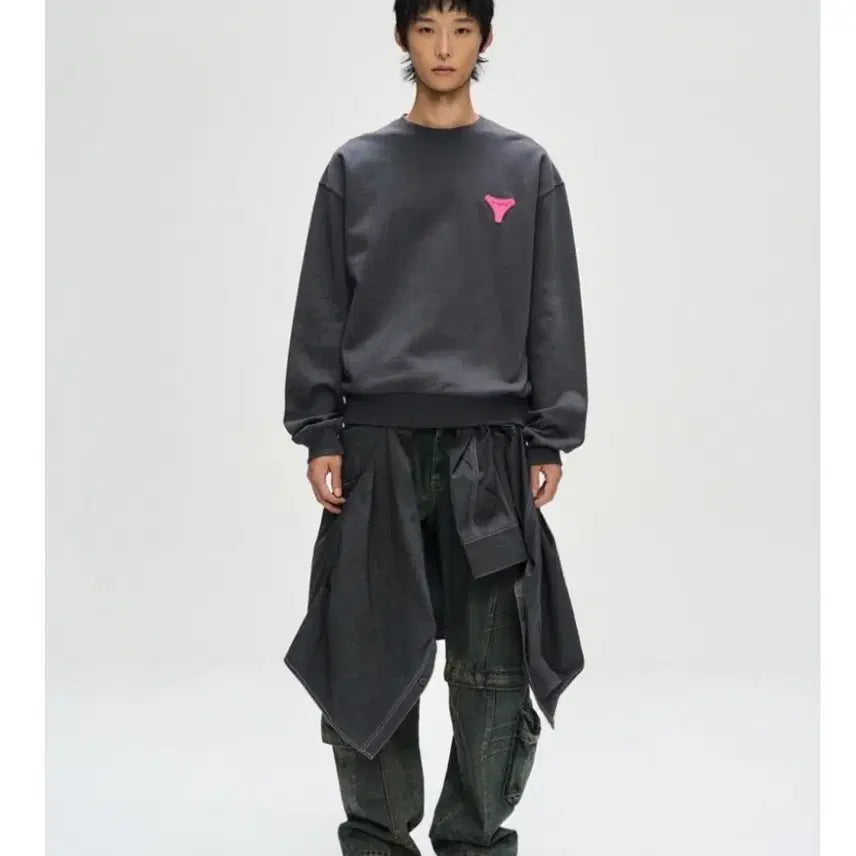[BUNJANG] Andersson Bell Stool Patch Logo Print Sweatshirt L / 앤더슨벨  스툴 패치 로고  프린트  스웻셔츠  L