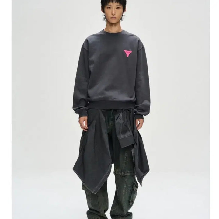 [BUNJANG] Andersson Bell Stool Patch Logo Print Sweatshirt L / 앤더슨벨  스툴 패치 로고  프린트  스웻셔츠  L
