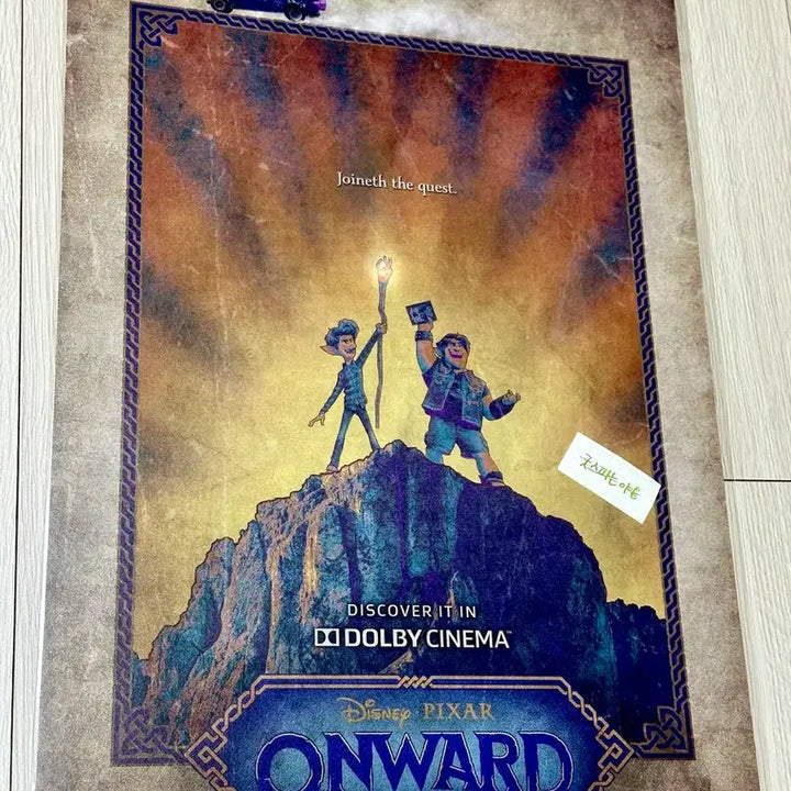 [BUNJANG] Onward Dolby Cinema A3 Poster Pixar Disney / [2020초희귀한정판]영화 온워드 돌비 포스터(A3) 픽사 디즈니 포스터