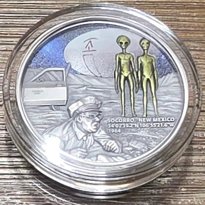 [BUNJANG] Socorro UFO Incident 2oz Silver Coin / 소코로 UFO 사건 인터스텔라 현상 2온스 은화
