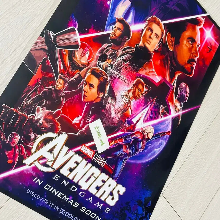 [BUNJANG] Avengers: Endgame Dolby Cinema A3 Poster (Iron Man, Captain America) / [초희귀한정판]영화 마블 어벤져스 엔드게임 돌비시네마 DOLBY 포스터(A3)
