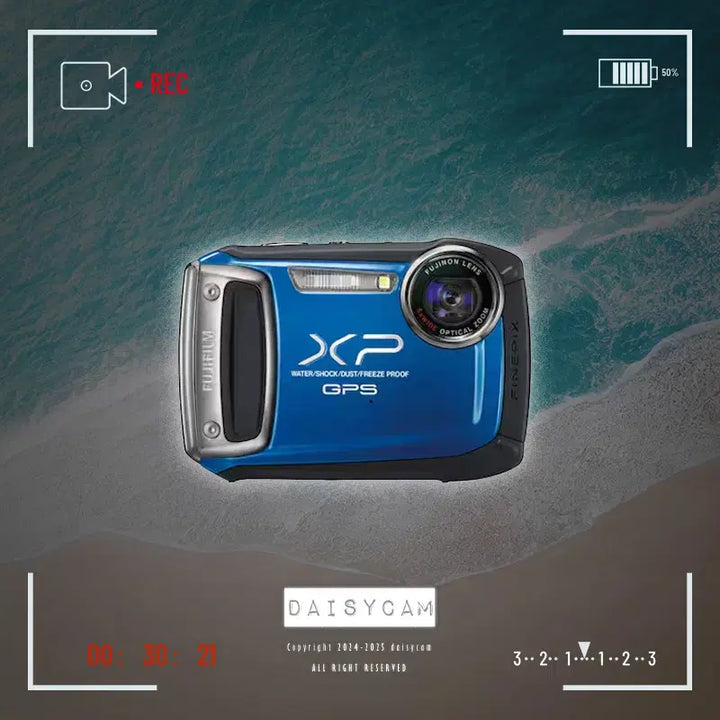 [BUNJANG] Fujifilm XP150 Blue Outdoor Waterproof Vintage Digital Camera / 후지필름 XP150 블루 아웃도어 방수 빈티지 디카 카메라