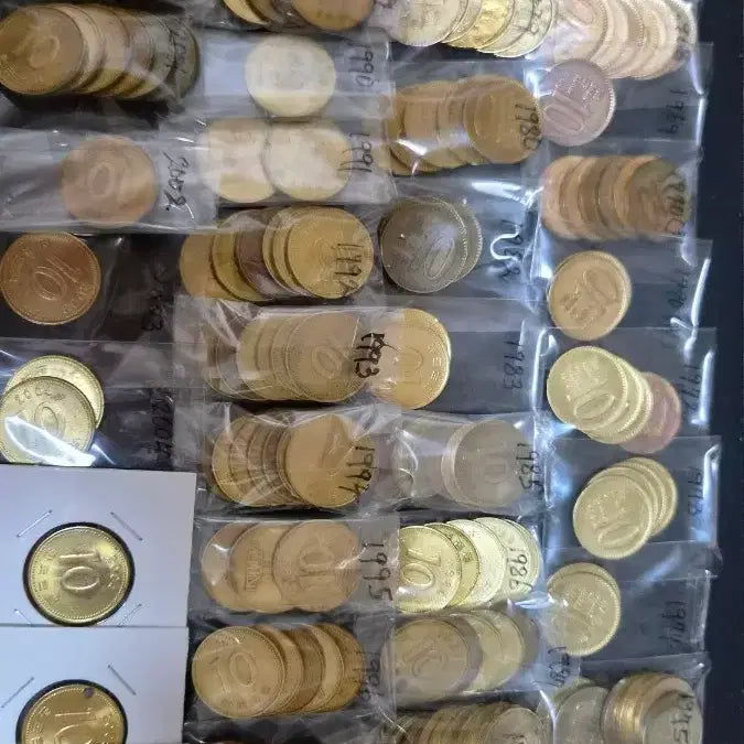 [BUNJANG] 10 Won Coin Collection - Complete Years (1967-2006) / 10원 동전 연도별 수집품